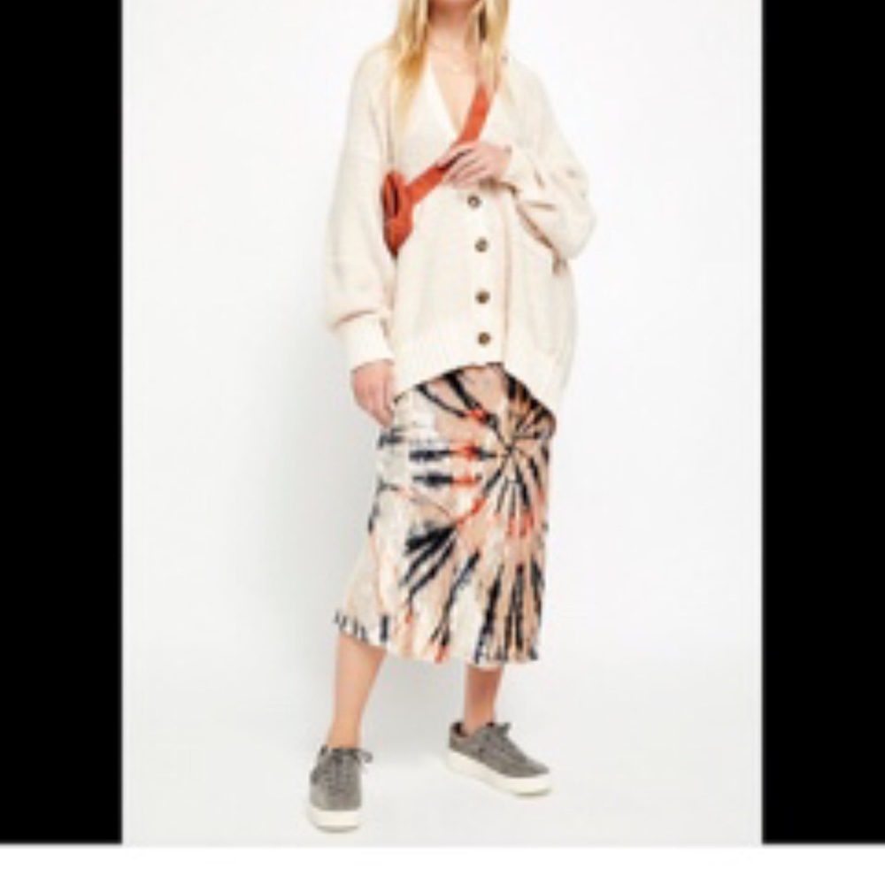 FREE PEOPLE tie dye velvet skirt - Picture 10 of 12